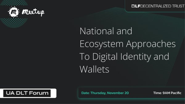 National and Ecosystem Approaches To Digital Identity and Wallets