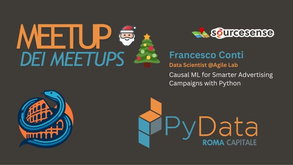 PyData Roma Capitale - Meetup dei meetups @ Sourcesense